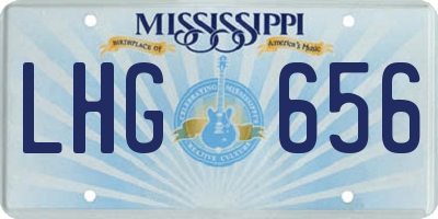 MS license plate LHG656