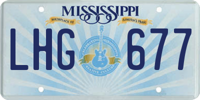 MS license plate LHG677