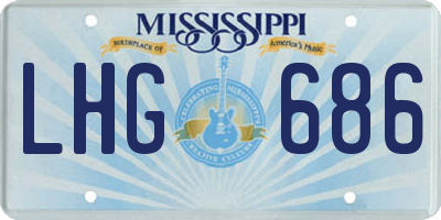 MS license plate LHG686