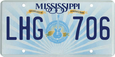 MS license plate LHG706