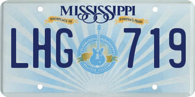 MS license plate LHG719