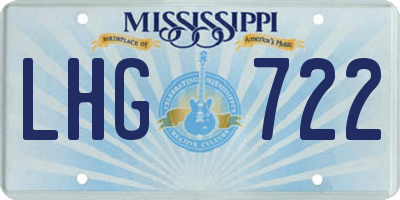 MS license plate LHG722