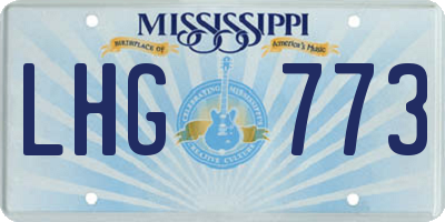 MS license plate LHG773