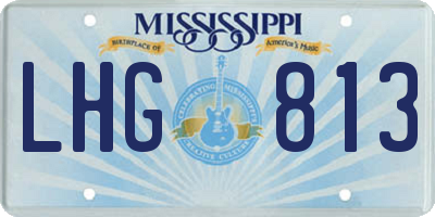 MS license plate LHG813