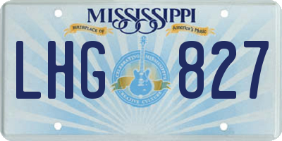 MS license plate LHG827