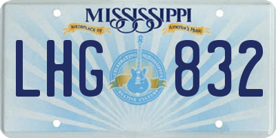 MS license plate LHG832