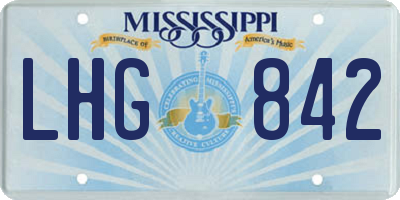 MS license plate LHG842