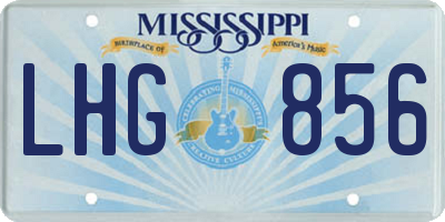 MS license plate LHG856