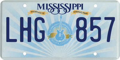 MS license plate LHG857