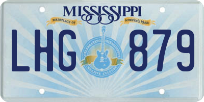 MS license plate LHG879