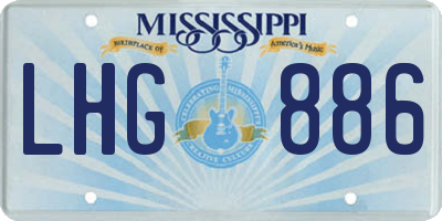 MS license plate LHG886