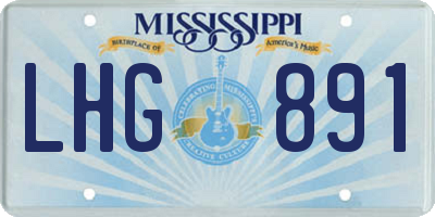 MS license plate LHG891