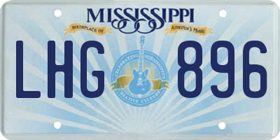MS license plate LHG896