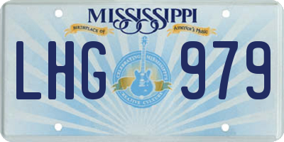 MS license plate LHG979