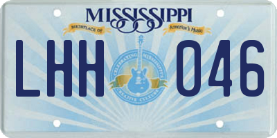MS license plate LHH046