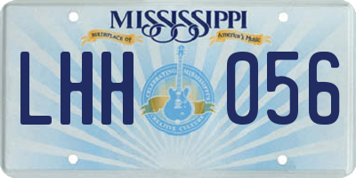 MS license plate LHH056