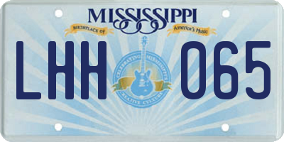 MS license plate LHH065