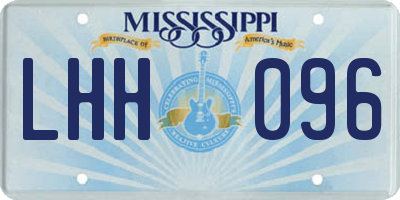 MS license plate LHH096