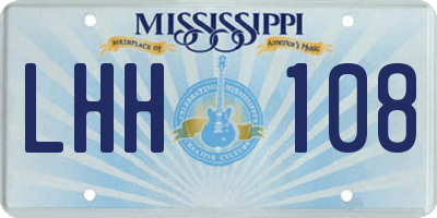MS license plate LHH108