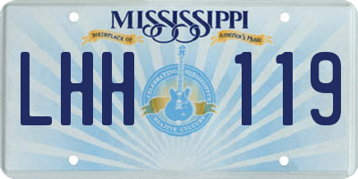 MS license plate LHH119