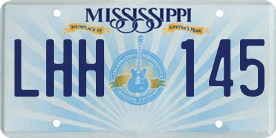 MS license plate LHH145