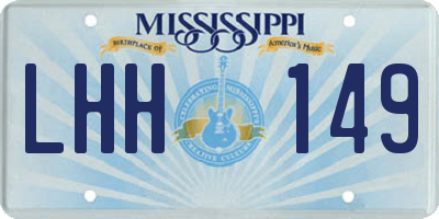 MS license plate LHH149
