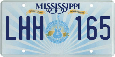 MS license plate LHH165