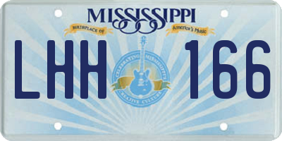 MS license plate LHH166