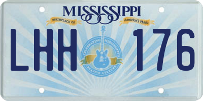 MS license plate LHH176