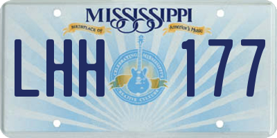 MS license plate LHH177