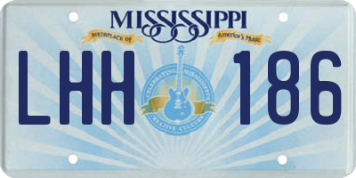 MS license plate LHH186
