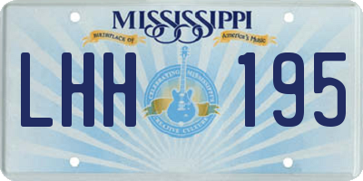 MS license plate LHH195