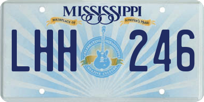 MS license plate LHH246