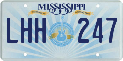 MS license plate LHH247