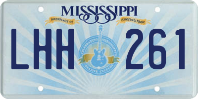 MS license plate LHH261