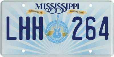 MS license plate LHH264