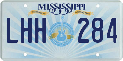 MS license plate LHH284