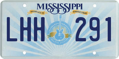 MS license plate LHH291