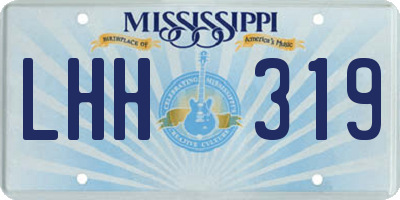 MS license plate LHH319