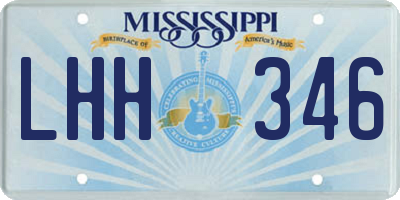MS license plate LHH346