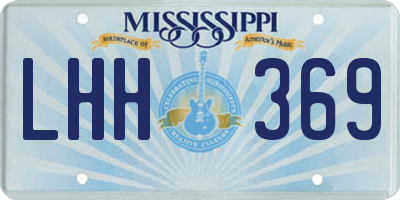 MS license plate LHH369
