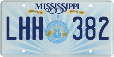 MS license plate LHH382