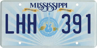 MS license plate LHH391