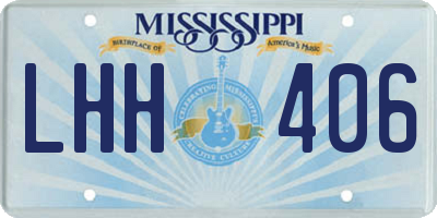 MS license plate LHH406