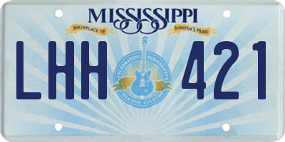 MS license plate LHH421