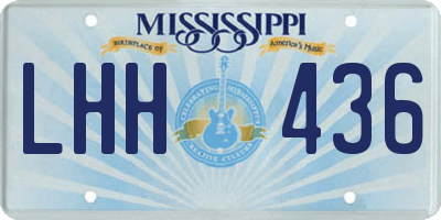 MS license plate LHH436
