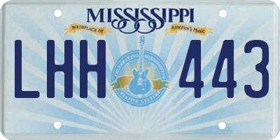 MS license plate LHH443