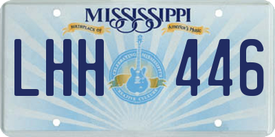 MS license plate LHH446
