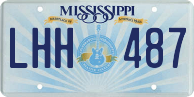 MS license plate LHH487