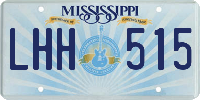 MS license plate LHH515